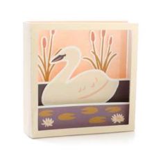 swan shadowbox card