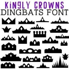 cg kingly crowns dingbats