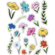 ml flower florals stickers