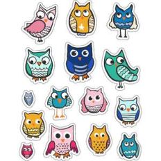 ml little owls stickers