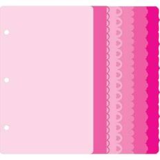 3-ring mini binder decorative edge page set