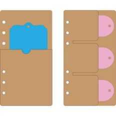 mini 6-ring a6 binder pocket pages and tags set