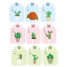 plant-themed gift tags