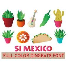 full-color si mexico dingbats font