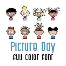picture day full color font