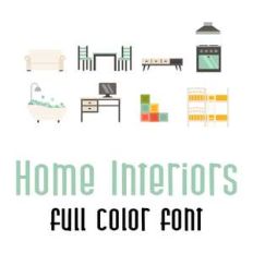 home interiors full color font