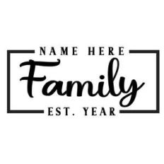 custom family name sign