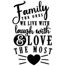 family live with laugh love