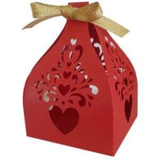 curly hearts favor box