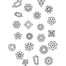 gem stone jewel coloring stickers