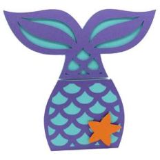 mermaid tail card