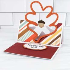floating easel card acorn