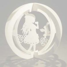 one layered pop up sphere alice