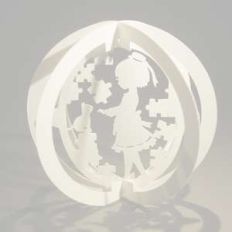 one layered pop up sphere puzzle