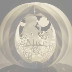 three layered pop up sphere alice