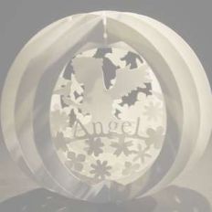 three layered pop up sphere angel