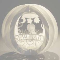 three layered pop up sphere baby