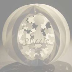 three layered pop up sphere puzzle