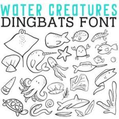 cg water creatures dingbats