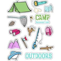 ml camp summer stickers