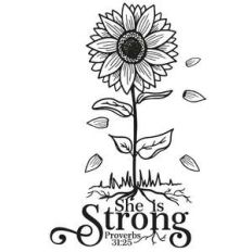 she is strong sunflower