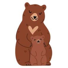 mother and baby bear