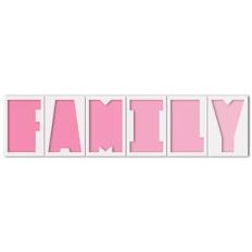 'family' word photo frames