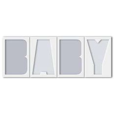 'baby' word photo frames
