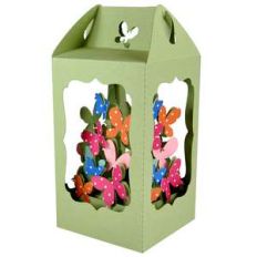 butterfly filled lantern