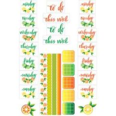 summer citrus planner stickers