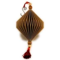 bicone 3d pleated ornament