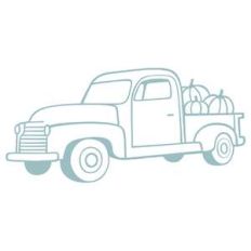 vintage autumn farm truck 1 color