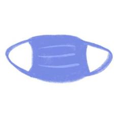 blue face mask