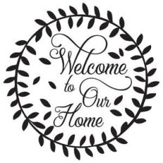 welcome to our home wreath