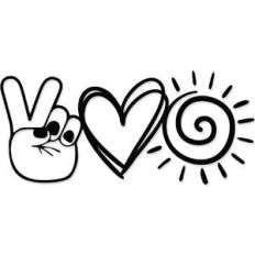 peace, love, and sunshine