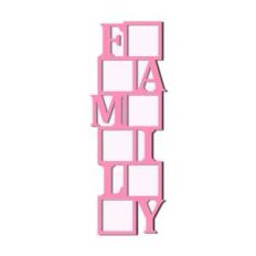 family word photo frames