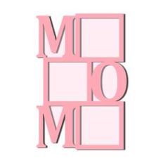 mom word photo frames