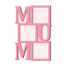 mum word photo frames