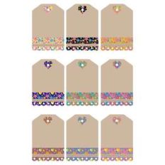 floral motiff gift tags