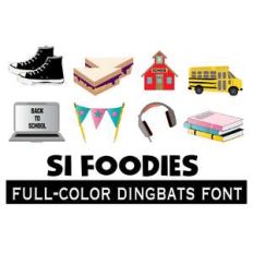 si school full-color dingbats font