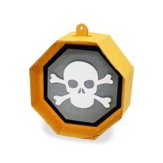 halloween hexagon ornament - skull