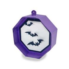 halloween hexagon ornament - bat
