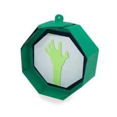 halloween hexagon ornament - zombie