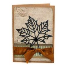 maple leaf vein card