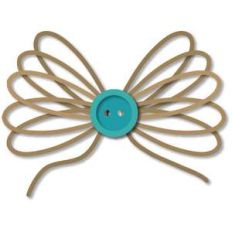 loopy bow and button flourish
