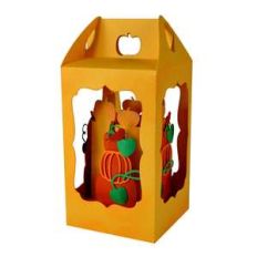 pumpkin filled lantern