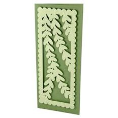 vines slim stencil card