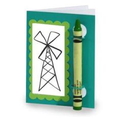 color and sketch book - windmill