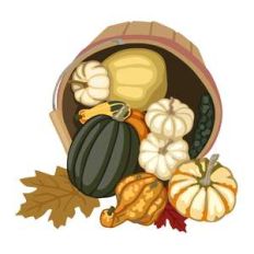 barrel of pumpkins