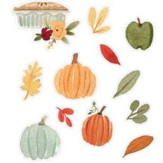 fall pumpkin set